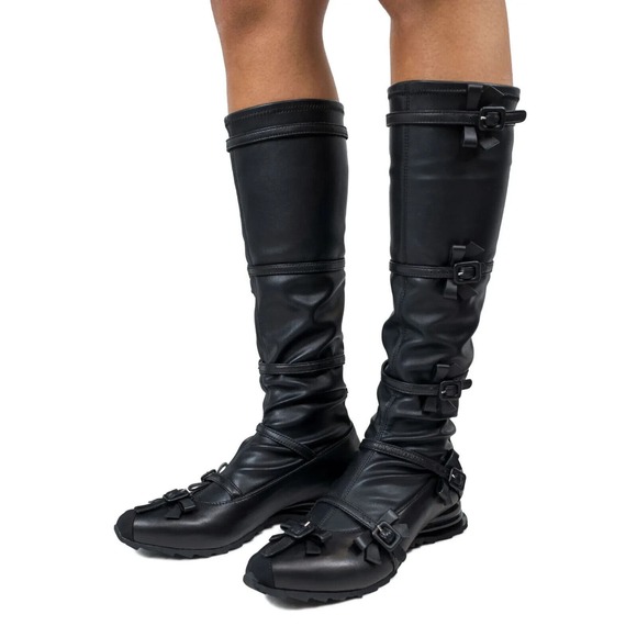 Kiko Kostadinov RIBBON HIGH BOOT BLACK size IT 39 - Picture 13 of 15